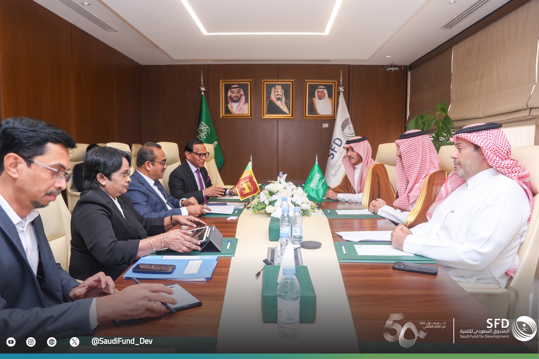 Minister Bimal Ratnayake holds productive discussion with the Saudi Fund for Development (SFD) in Riyadh