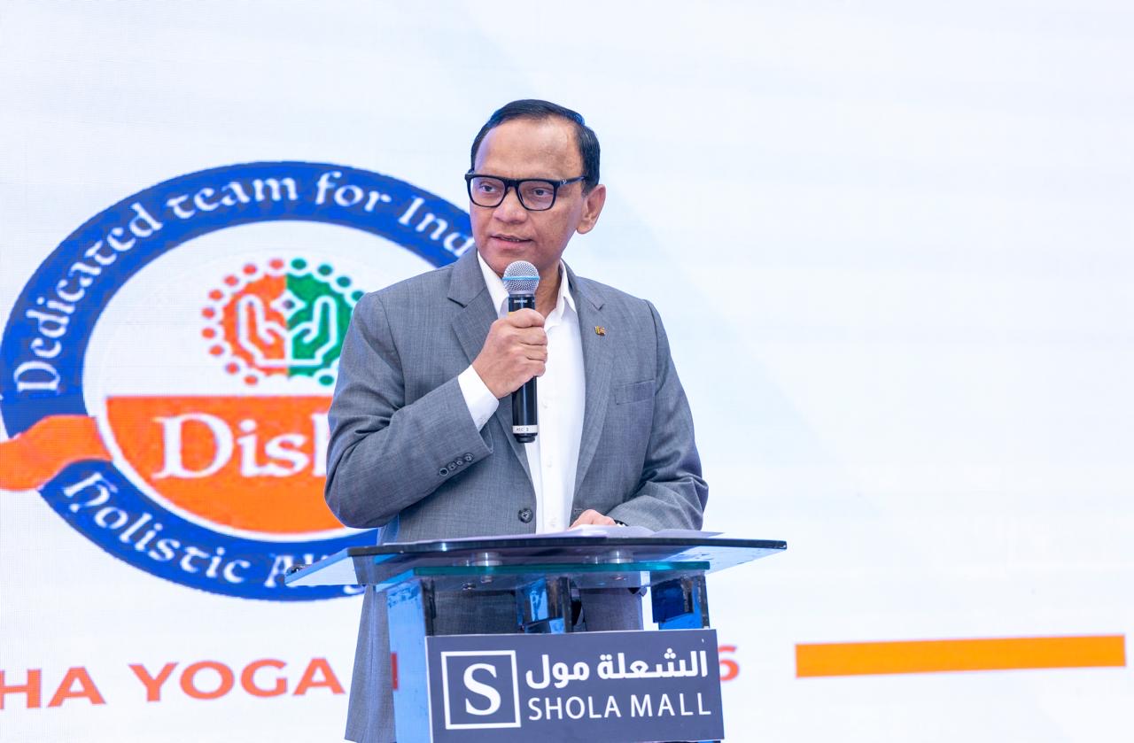 Ambassador Ameer Ajwad Participates as Chief Guest at the 12th International Day of Yoga Celebrations hosted by the Indian Community in Riyadh